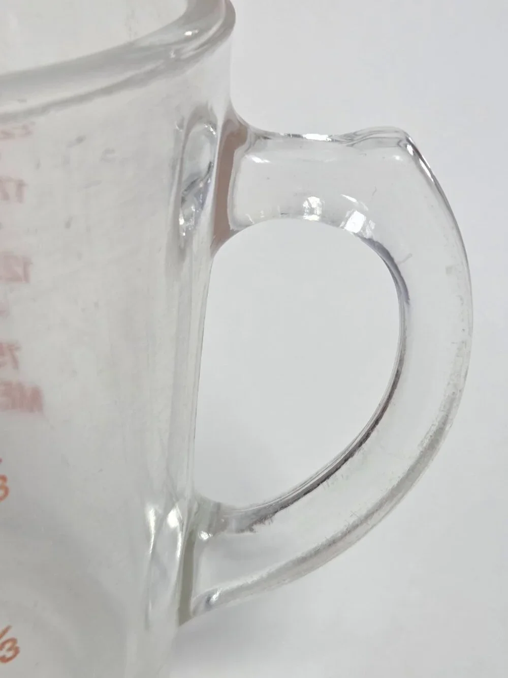 Vintage Pyrex Glass Liquid 1 Cup Measuring Cup Red Lettering 